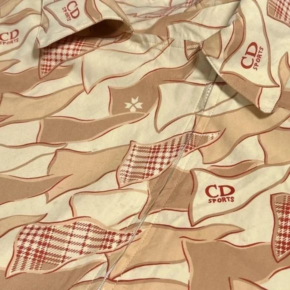 Vintage 90s Christian Dior Sports All Over Print Windbreaker Jacket Womens Large - Picture 5 of 15